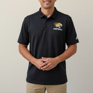 Adidas Men's Black Football Short Sleeve Polo Shirt Size XL EUC